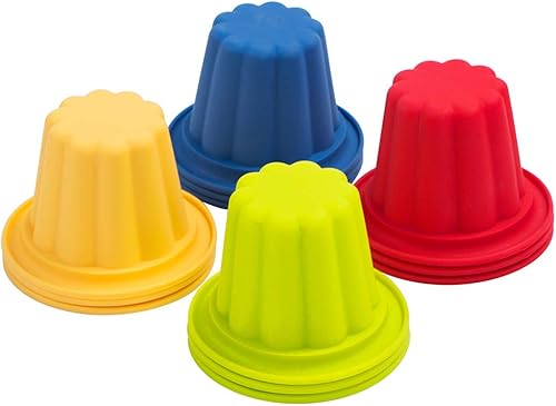 Miniatura 5 de Webake Jello Shot Cups de silicona Popover Pan Pudín para hornear tazas antiadherentes muffins Cupcake Liner 12 unidades