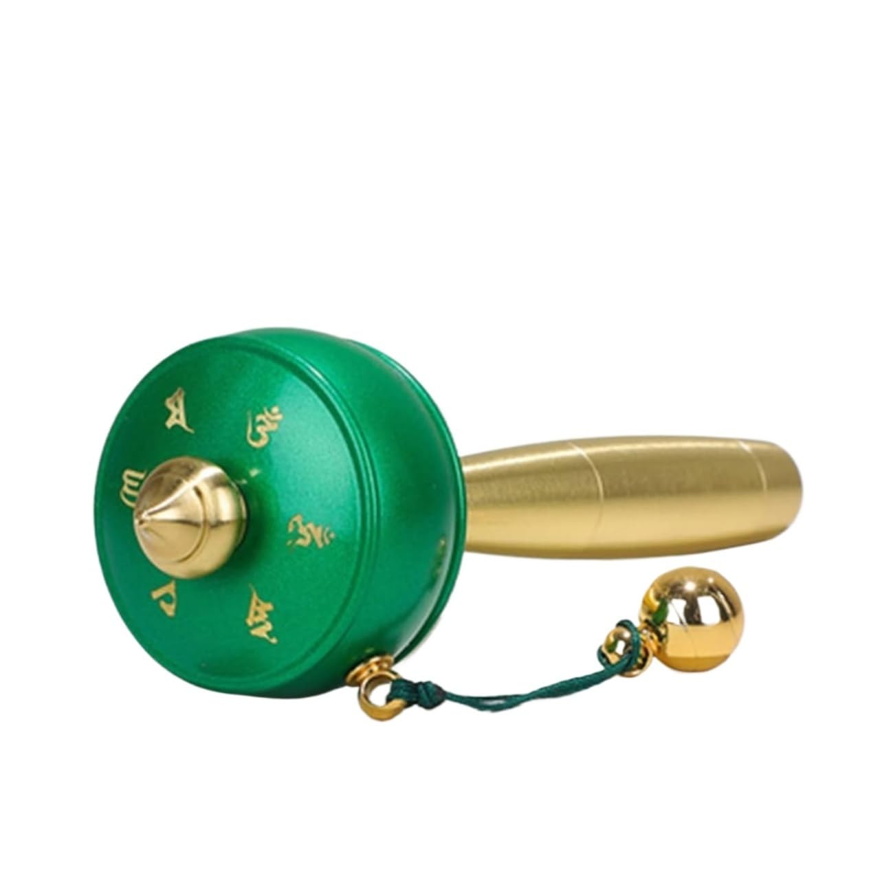 VHJdtE Prayer wheels, Wheel Tibetan Buddhist Brass Hand Held Prayer For Meditation Yoga Multicolor(Green)