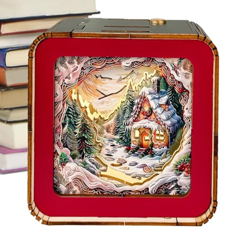 Luce notturna di puzzle,Luce notturna di puzzle in legno,Luce notturna giocattolo puzzle | Luce notturna, puzzle in legno, giocattolo, lampada artistica, scrivania per la casa,