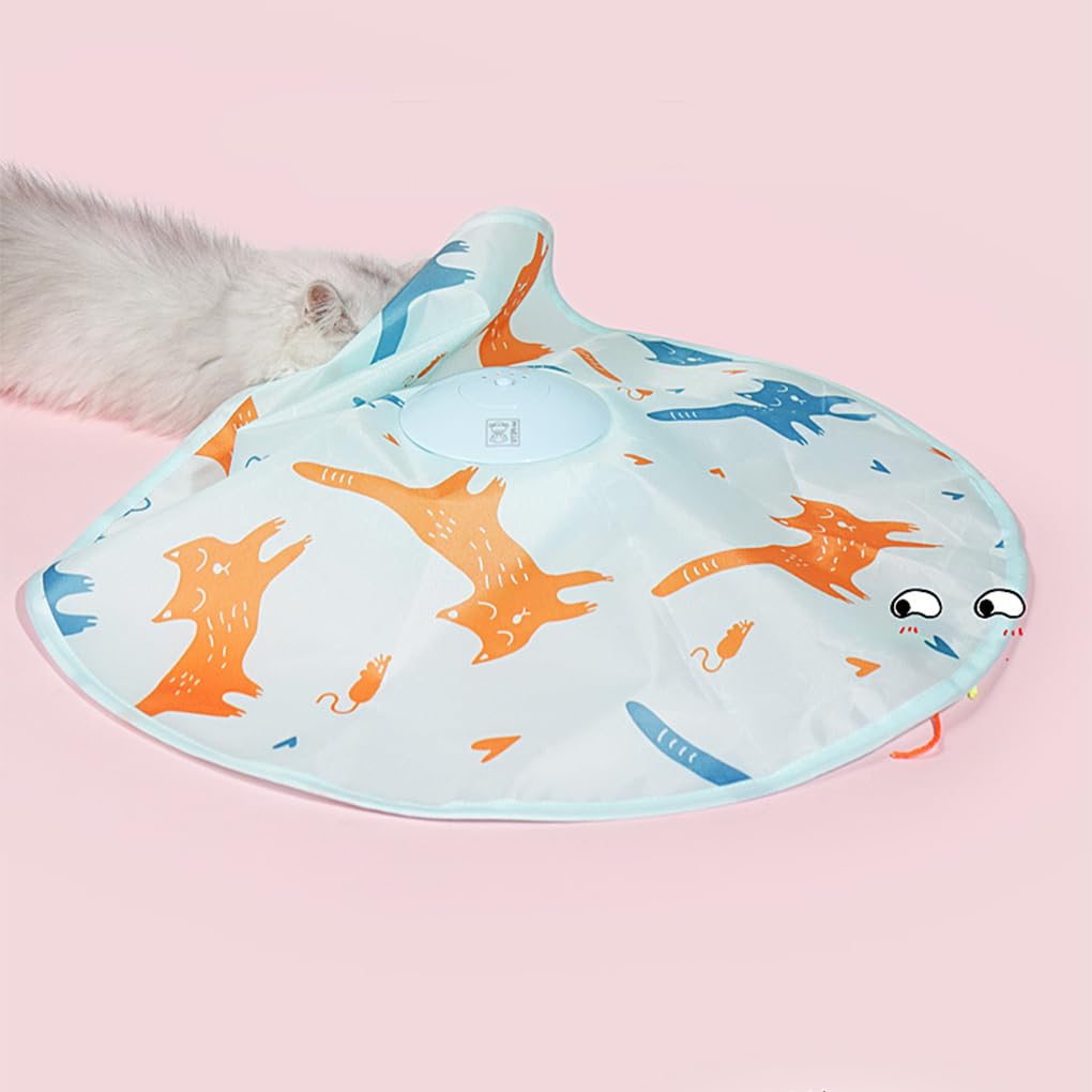 Jouet interactif pour Animaux de Compagnie pour Chat - Jouets pour Chats Confortables et Doux, sûrs et Non Toxiques, Bleu, Modèle de Charge
