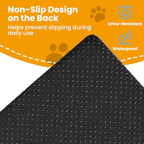 Petinstinct Cat Litter Mat, 24x18 Inches Large Honeycomb Double Layer Cat Litter Trapping Mat, Non Slip Waterproof Urine Proof Cat Litter Box Mat, Kitten Supplies and Essentials, Pink - Thumbnail 5
