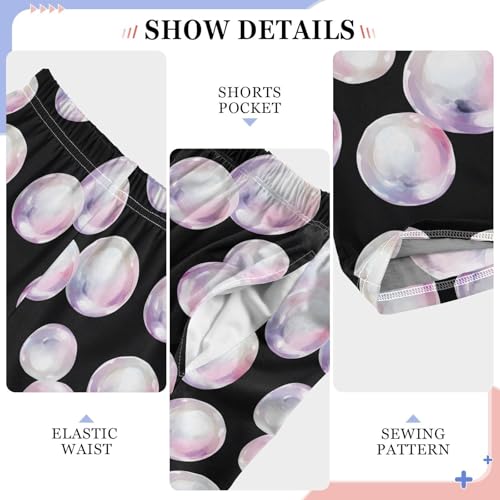 Pajama Pants Pearls Watercolor Pattern PJ Bottoms Sleepwear Lounge Sleep Pant with Pockets4