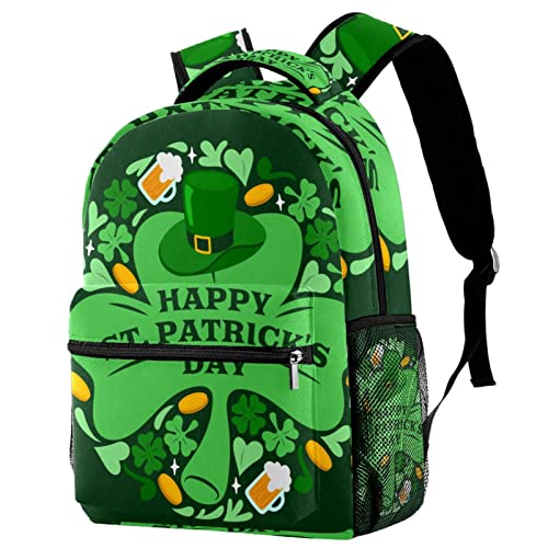 Sac à dos Saint-Patrick motif trèfle idée cadeau scolaire original