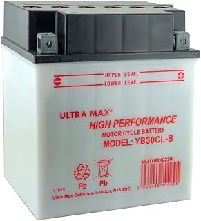 Genuine UltraMax YB30CL-B, 12V 30AH 300A Motorbike Motorcycle Battery