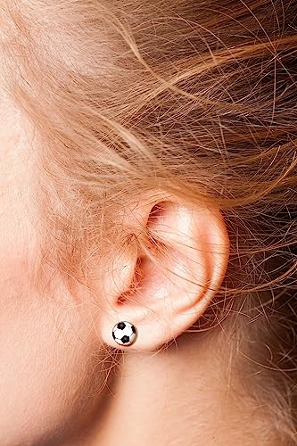 925 Sterling Silver Children's Sports Stud Earrings2