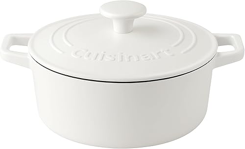 Miniatura 4 de Cuisinart Chefs Classic - Cacerola de hierro fundido esmaltado con cubierta redonda de 5 cuartos de galón color rojo cardenal