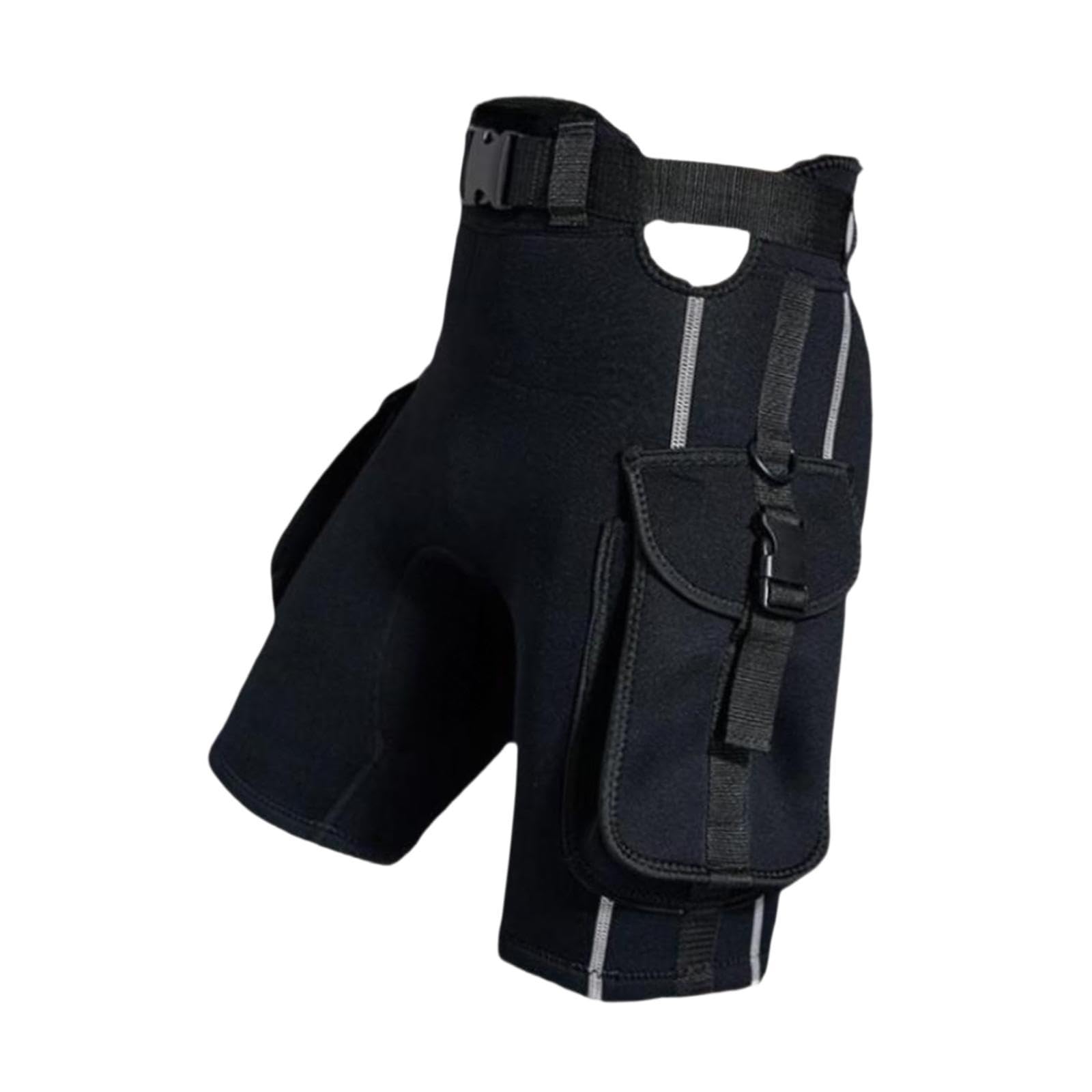 Pantaloncini da Sub, Costume da Bagno in Neoprene con Cintura Regolabile, Pantaloni Spessi Sommergibili, Pantaloncini da Muta