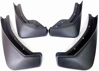 Car Accesorios Set Front ; Rear Splash Guards Mud Flaps Guards Compatible with Volvo 2022-2023 C40 / C40 Recharge Mudguard Fender Cover (Color : Black24cm*24cm)
