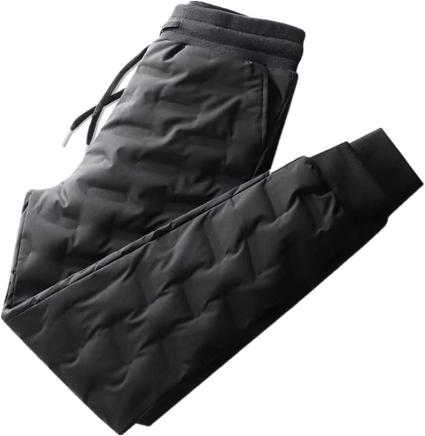 [HADWAO] ダウンパンツ メンズ 防寒パンツ 長ズボン ボトムス 黒 アウトドア 冬 あったか 防寒 ズボン ロング丈 ウエス