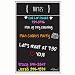 Dry Erase Magnet Notes Black Fluorescent