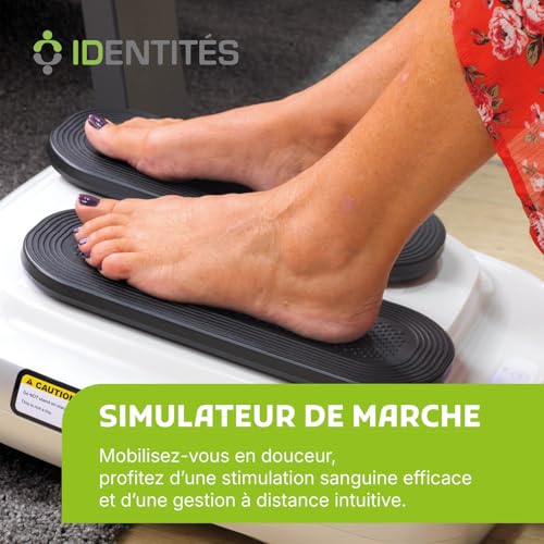 Identités, Simulateur de Marche, Exerciseur de Jambes Électrique, Marche Assise, Stimuler Jambes et Cœur, Idéal pour Sénior, Appareil ultra-silencieux, Télécommande Sans fil – Image 3