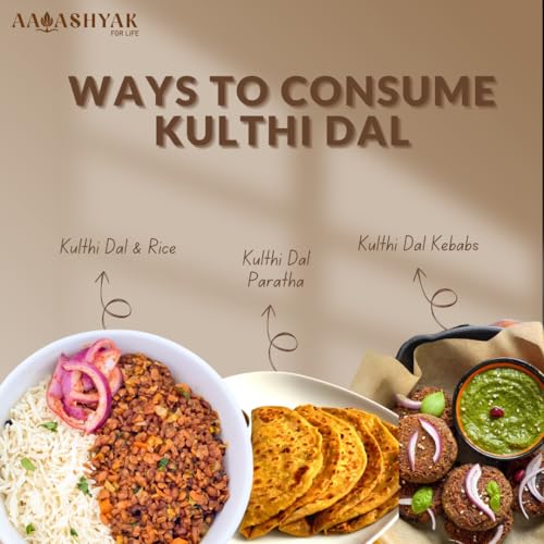 Image of Aavashyak Organic Kulthi Dal | Horse Gram | Kollu | Vulavalu | Hurali Kalu | Unpolished Kulthi Beans | Dust & Stone Free | Kidney Support | Sourced from Uttarakhand Farms 800X2-1600g (Pack of 2)