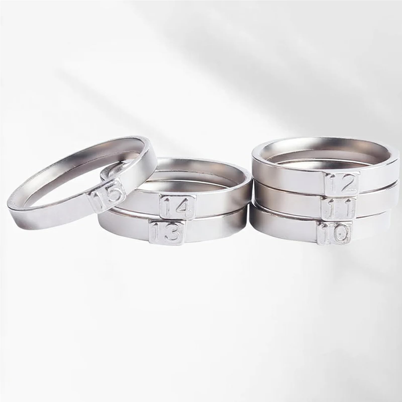Toplionace Dokładny Wysokiej Klasy Zestaw Aluminiowych Stożków do Pomiaru Pierścieni Narzędzie do Pomiaru Rozmiaru Pierścienia w Stylu Amerykańskiego Hongkongu (Metryki Amerykańskie)