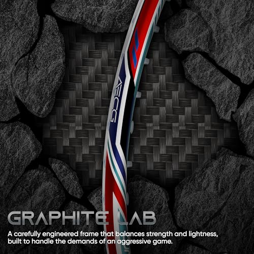 Image of Hundred Nitrix Attack | Ultra-Light Carbon Fibre Badminton Racket | Head-Heavy Power | Max Tension 32lbs | Flexible Shaft for Fast Swings | Intermediate /Advanced Level | Includes Full Cover