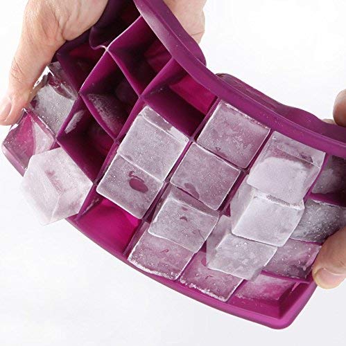 24 Grid Silicone Ice Cube Tray for Kitchen Mold Bar Drinking Equipment