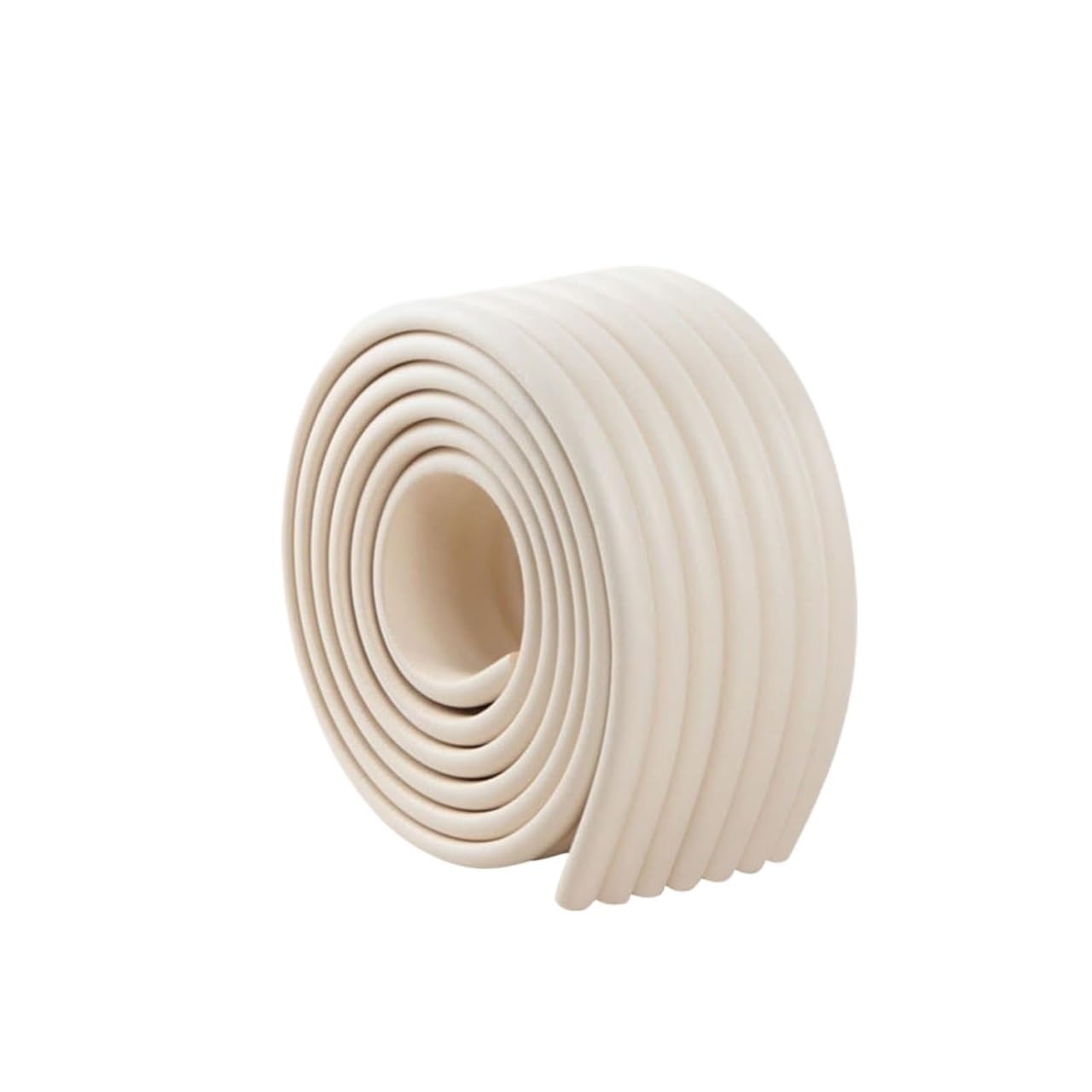 Peel and stick molding, 6.5ft Crown Flexible Wall Edging Strip Self Adhesive Furniture Table Edge Protectors Bumper Guard, Ceiling Baseboard(Beige)