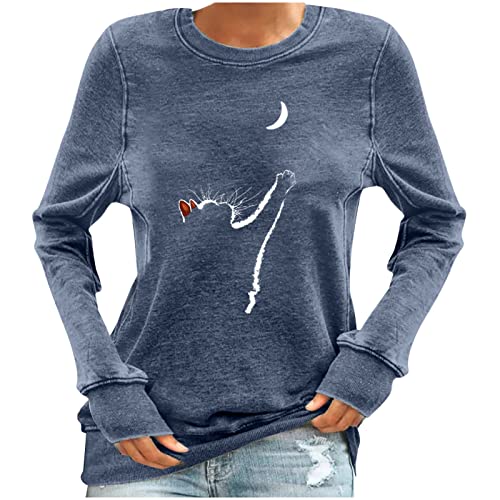Fanxing Langarmshirt Damen Sweatshirt Long Sleeve Casual Loose Pullover...