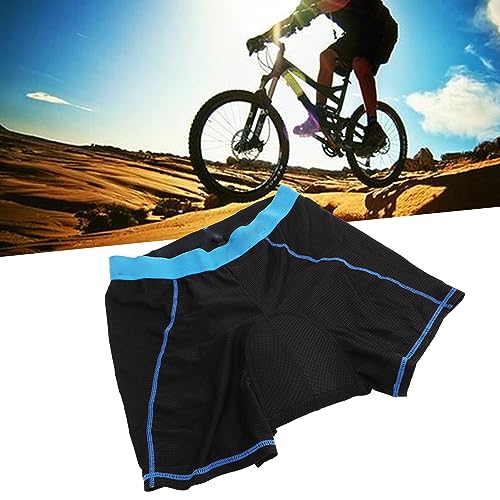 Roupa íntima Masculina de Ciclismo, 3D Acolchoada para Bicicleta Masculina Cinto Elástico Respirável