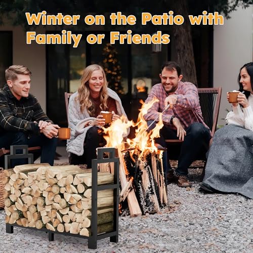 Gaviscity 30 Inch Firewood Rack Outdoor Indoor With Handle thumb #6