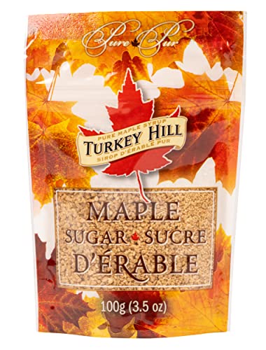 Turkey Hill Sugarbush Pure Canadian Premium Maple Sugar Bag, All Natural Delicious Maple Syrup Sugar-Granulated, 3.5 oz