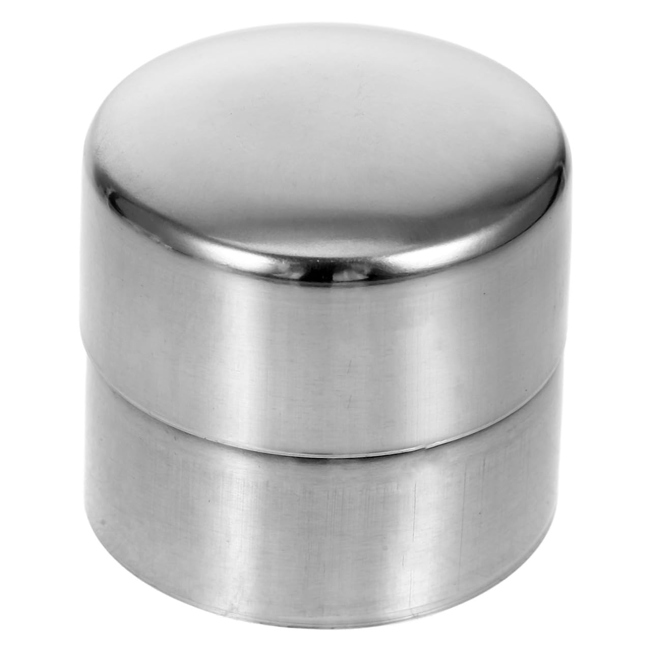 CALLARON Pack of 2 Round Handrail End Caps Made of Stainless Steel Cover Caps 40 mm Round Shiny for Stair Railing Easy Assembly Aesthetic Improvement for Outdoor and Homemade Projects