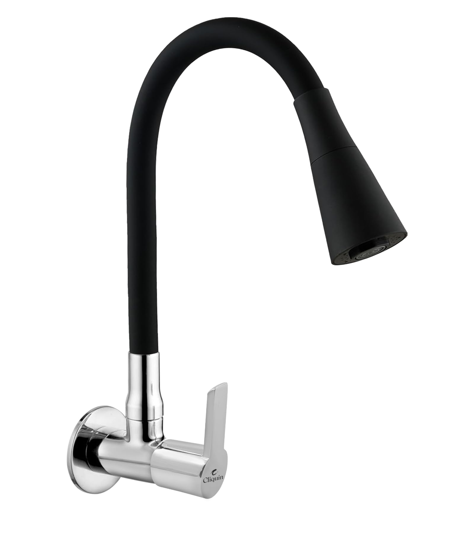 Cliquin Pure Brass Flexible Sink Tap with Matt Black Silicon Swivel Spout, Foam Flow Dual Function (Foam & Shower Modes), Chrome Finish, Faucet for Kitchen Sinks (Hector) (B0DCHY268C) Amazon Price History, Amazon Price Tracker