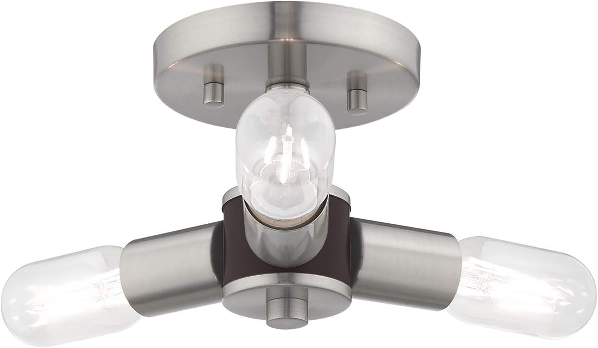 Livex Lighting 3 Lt Brushed Nickel Ceiling Mount