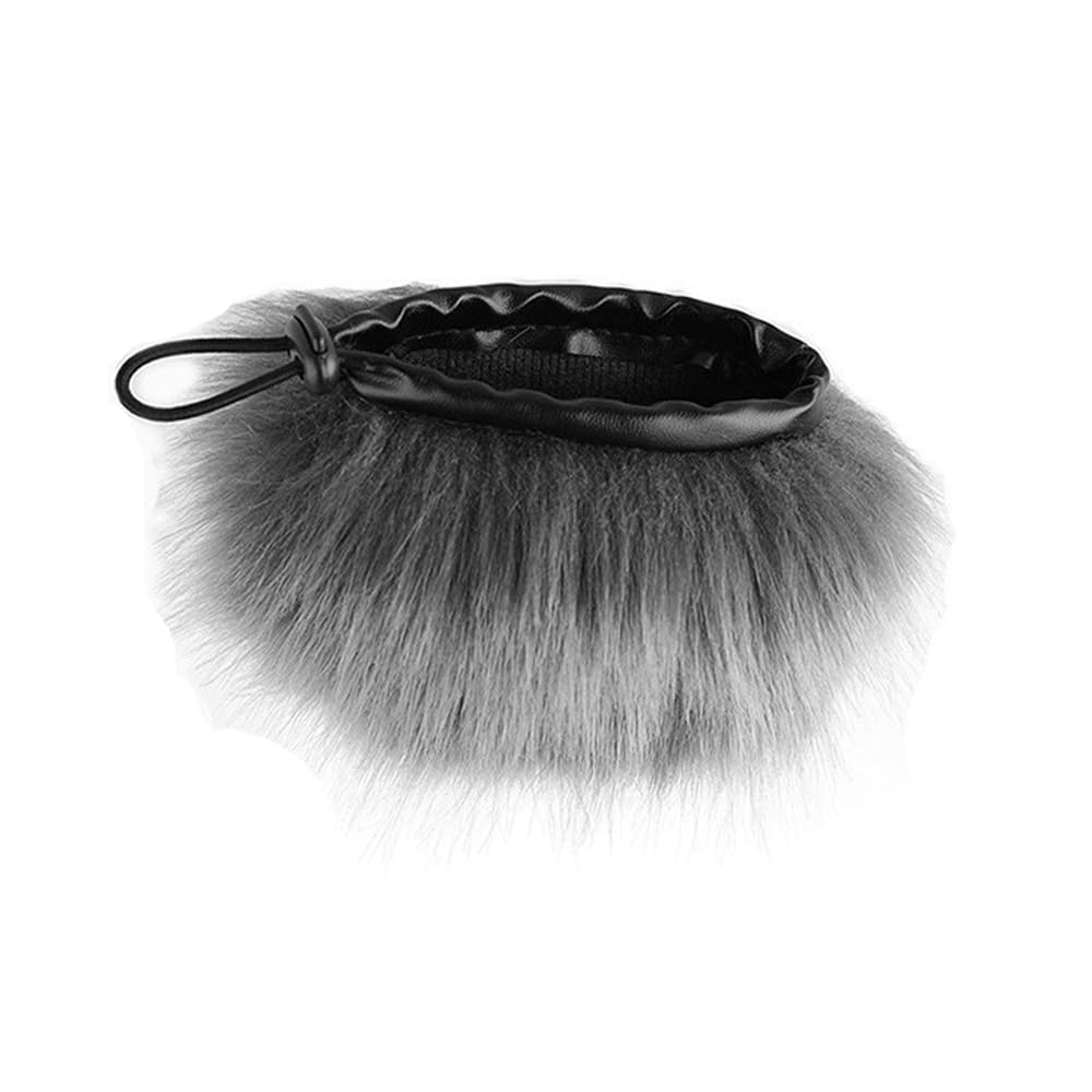 Bonnette Anti-Vent en Fourrure pour Microphone enregistreur numérique Portable Zoom H1n/H1 Réduction Efficace du Bruit pour l'enregistrement en extérieur