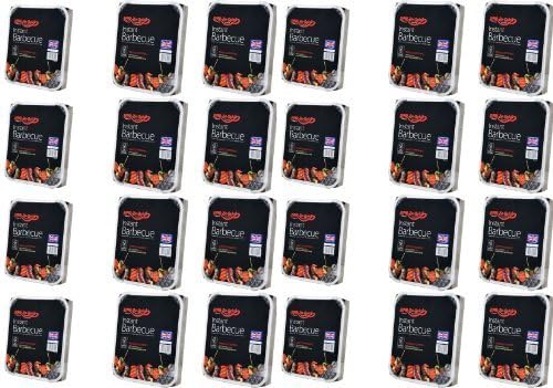 24 X Bar-Be-Quick Instant Barbecue packs- Each pack feeds 4 people-World's best brand leading disposable BBQ