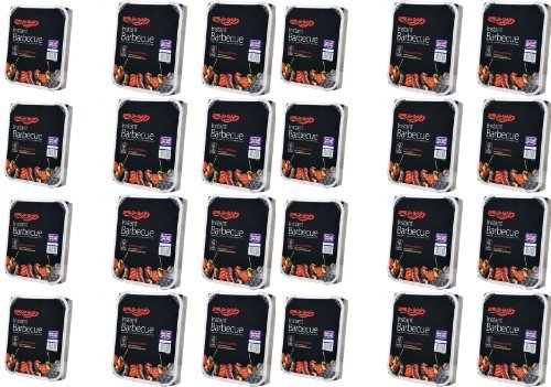 24 X Bar-Be-Quick Instant Barbecue packs- Each pack feeds 4 people-World's best brand leading disposable BBQ