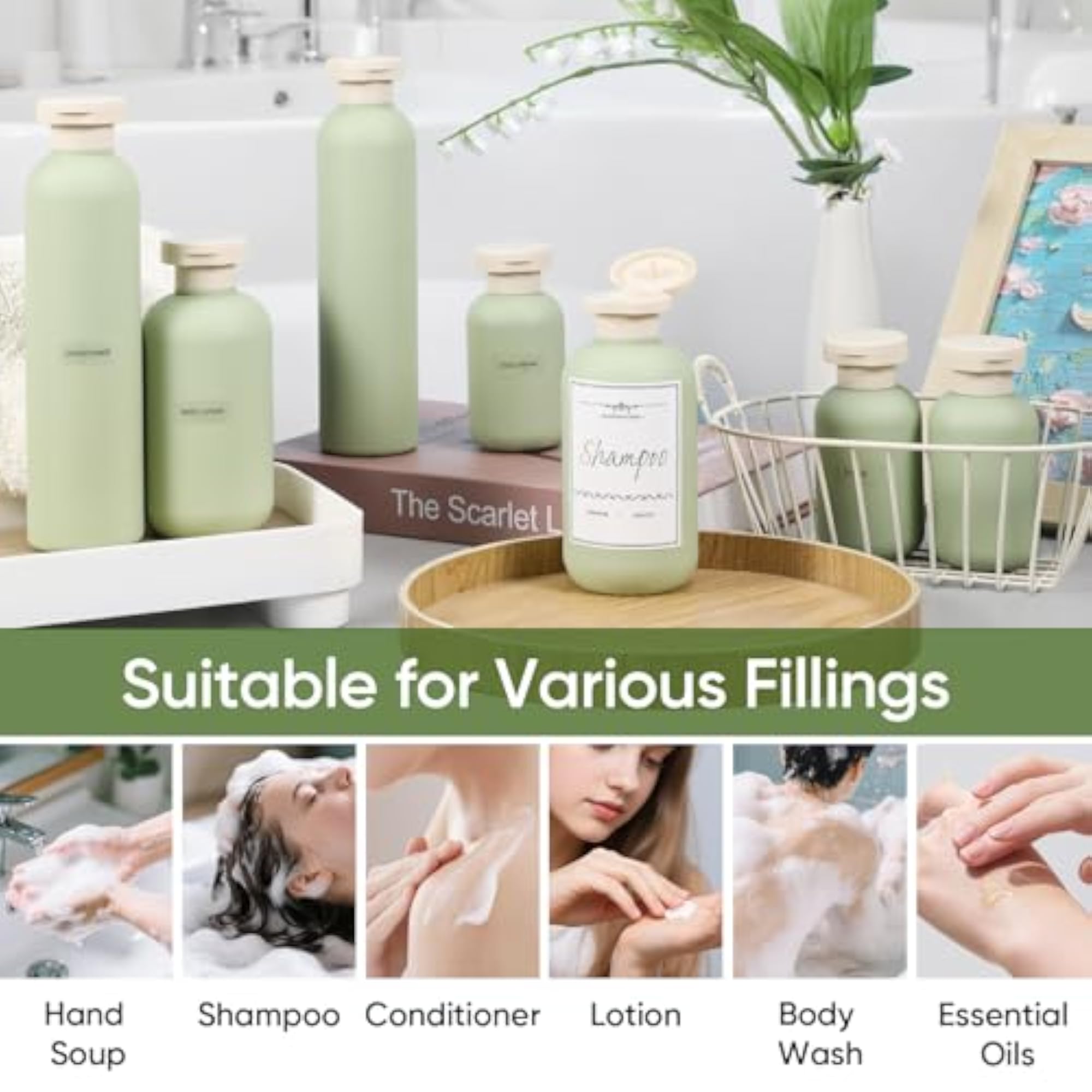 Travel Bottles Essentials for Toiletries, Refillable Containers