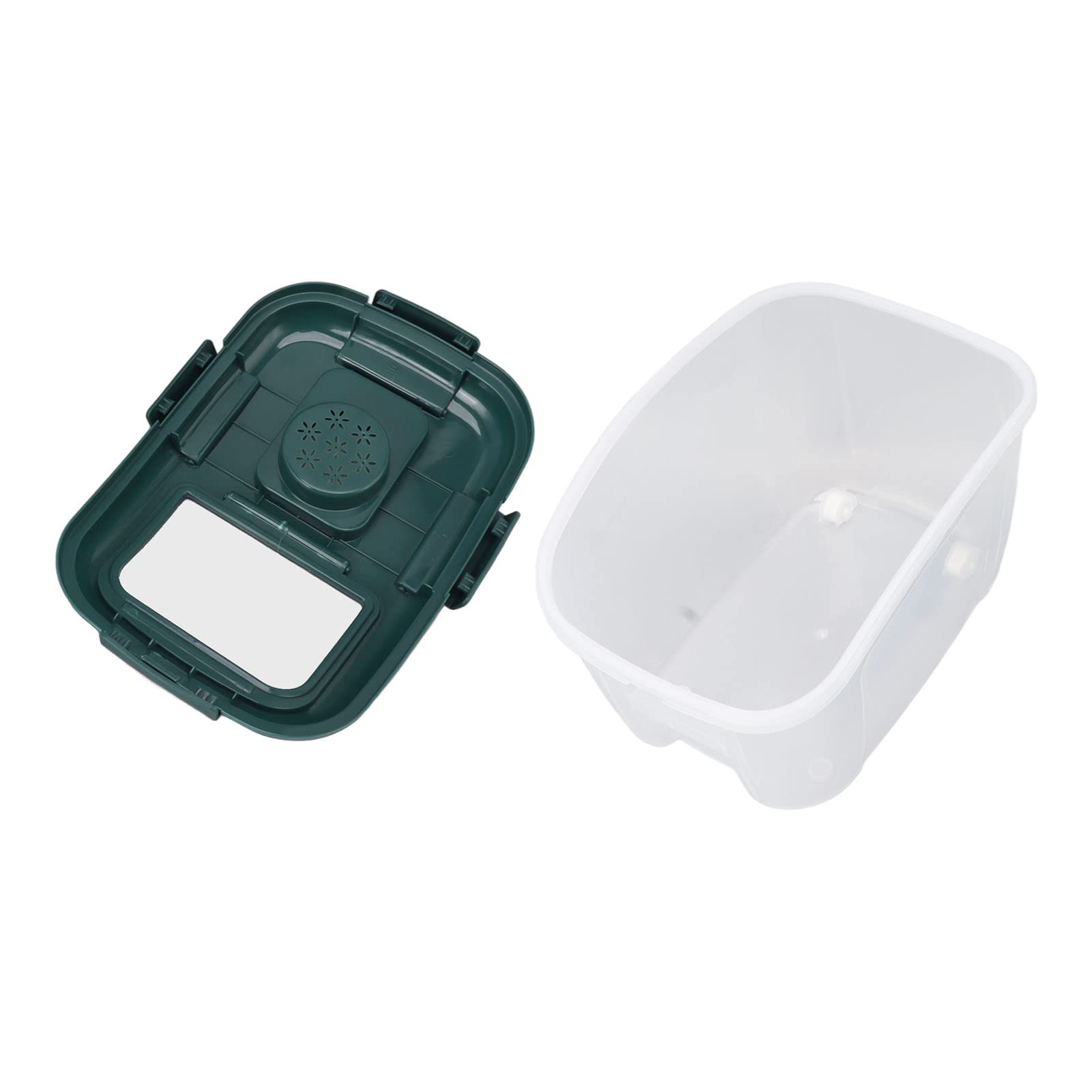 Scatola per la Conservazione del Riso con Coperchio Trasparente e Ottima Tenuta per Uso Domestico in Materiale PP per Uso Alimentare di Grande capacità (Capacità di 10 kg/22,0 libbre)