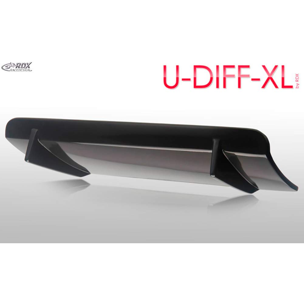 RDX RacedesignRDHAD4 Rear bumper skirt 'Diffusor' Universal 'U-Diff XL' 71,5cm (ABS)