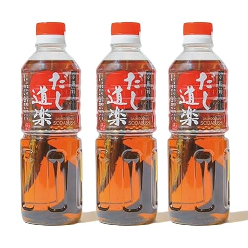 宗田節入り だし道楽 500ml 3本セット出汁 ダシ 道楽 宗田節 自販機 有名 厳選 だし 敬老の日