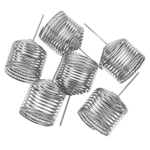 6 Piezas Caja De Fertilizante Instante Cestas De Fertilizantes Para Bonsais Contenedor De Fertilizante Cesta Automática De Fertilizantes Para Plantas Acero Inoxidable Silver Happyyami