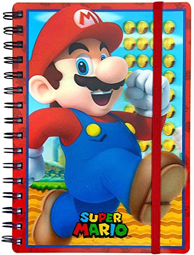 Preisvergleich Produktbild Miniatures World Super Mario 3D-Notizbuch mit Spiralbindung