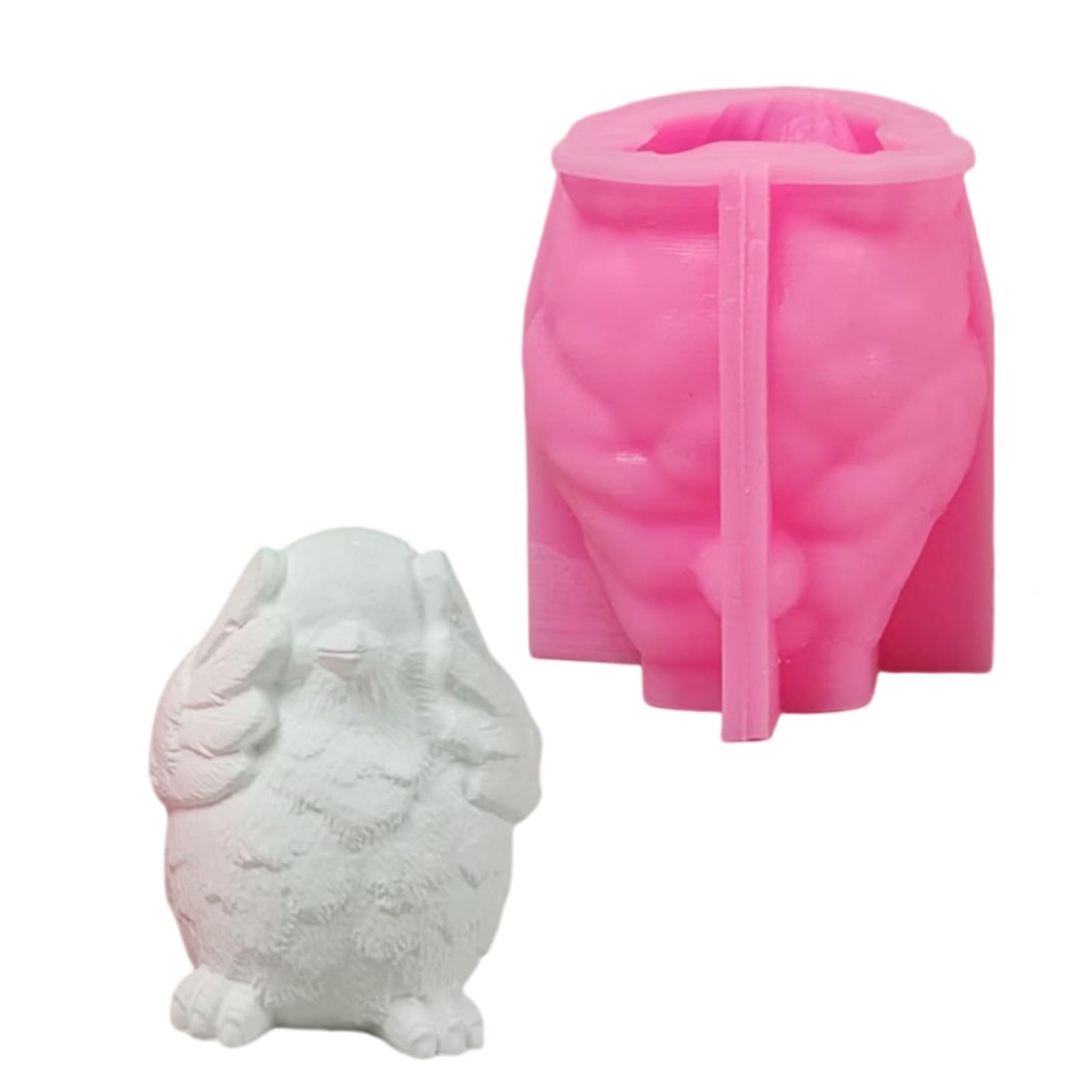 YROHGKPN Lovely Animal Molds Castings 3D Bird Silicone Epoxy Resin Plasters Ornament Animal