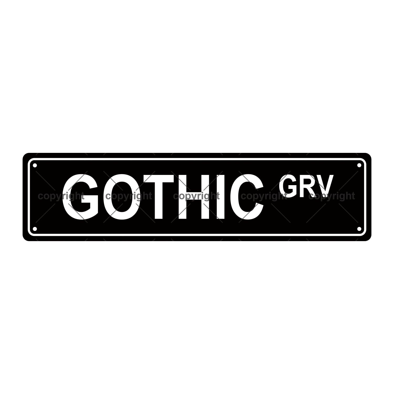 Gothic GRV Bookshelf Metal Tin Street Sign Bar Cafe Garage Cave Home Room Wall Bathroom Farmhouse Garden Porch Patio Decor,4x16 Inch
