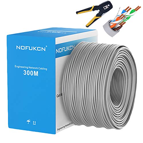 AKT Ethernet Cable Cat6e LAN Cable UTP RJ45 Network Patch Cable 300m for PS4 PC Computer Modem Router Cat 6e Cable Ethernet