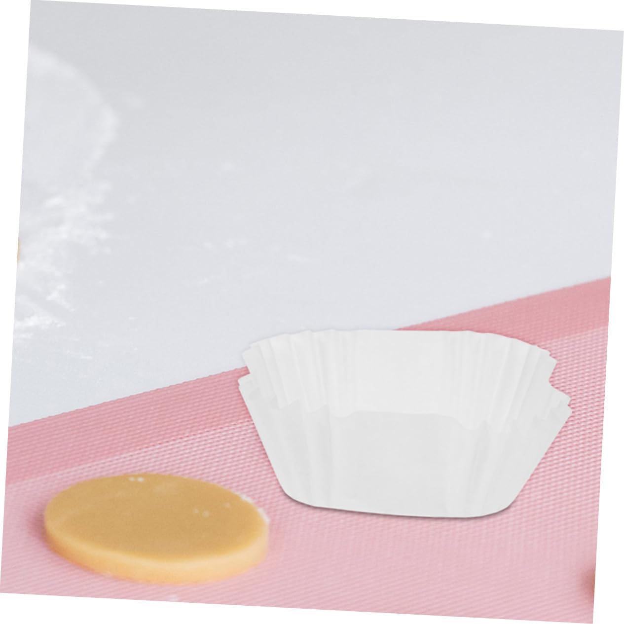 SOLUSTRE 2000piezas Taza de Pastel Cuadrada para Cupcakes y Muffins Unidades de Envoltorios de Papel Portátiles para Fiestas y Suministros de Panadería Medianos