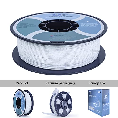 Image of ZIRO PLA Stone Filament 1.75mm,3D Printer Filament PLA 1.75mm Blue and White Color 1KG(2.2lbs) - Blue and White