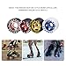 CLAS FOX 95A Speed/Derby Wheels Aluminum Roller Skate Wheels Indoor Roller Replacement wheel (Set of 8) (Black PU Gold Core)