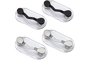 4 Pack Ambidextrous Eyeglass Holder Pin, Strong Magnet to Keep Track of Your Glasses