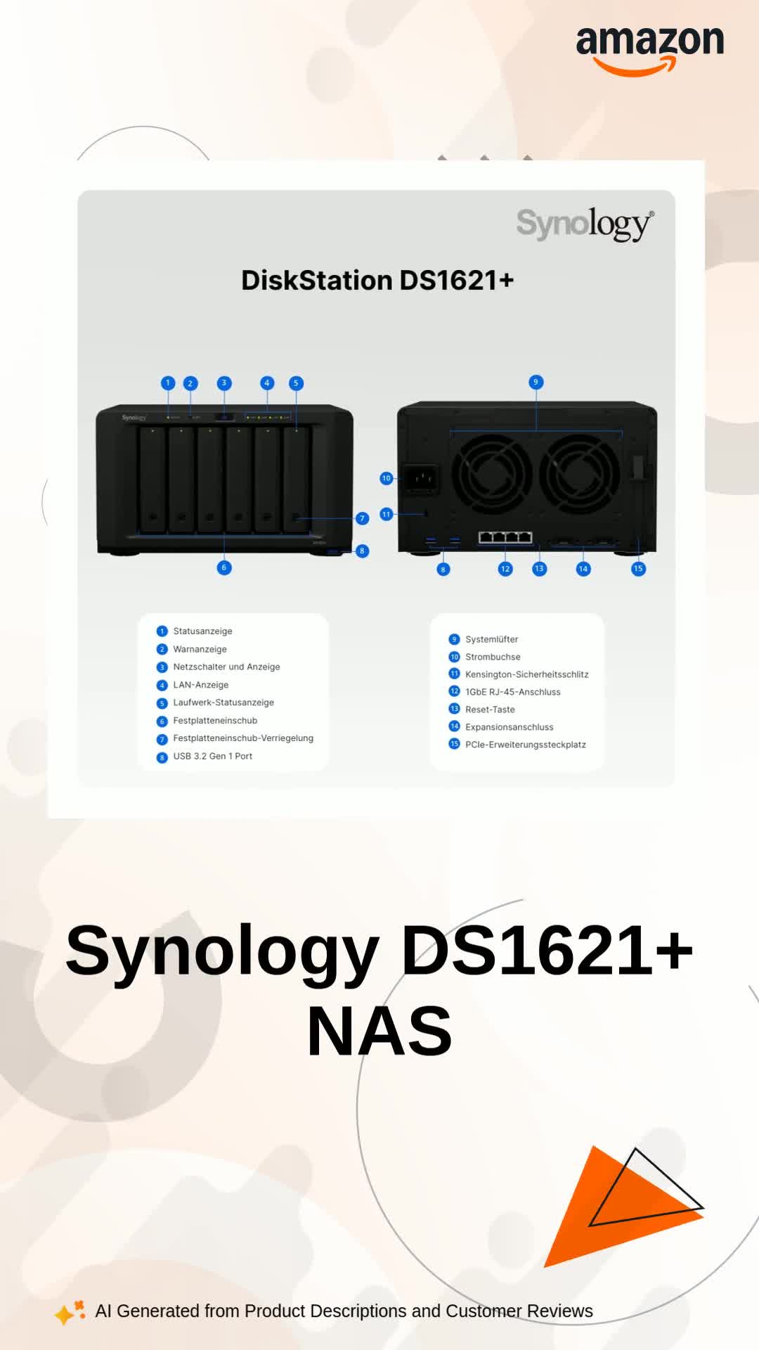 Synology NAS DS1621+ Desktop