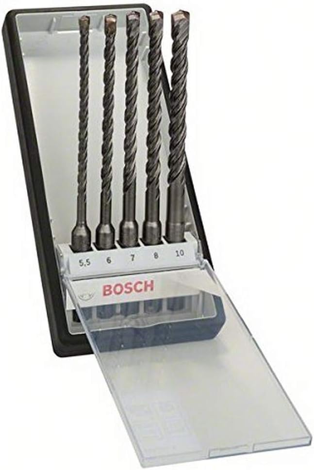 Набір з 5 ліній для перфоратора Bosch Accessories Professional SDS-plus-5, загальна довжина 165 мм, робоча довжина 100 мм, 2607019