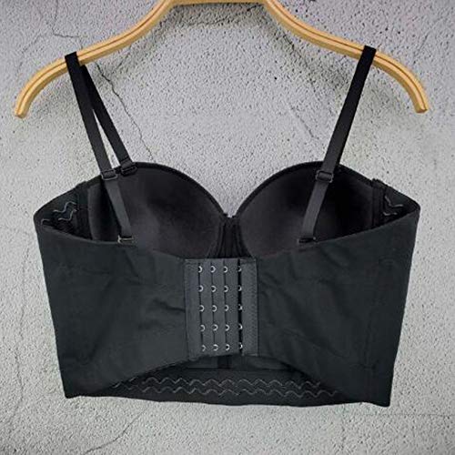 Image of VEENDEO Women's Strap Beads Bustier Corset Crop Top Club Party Bra