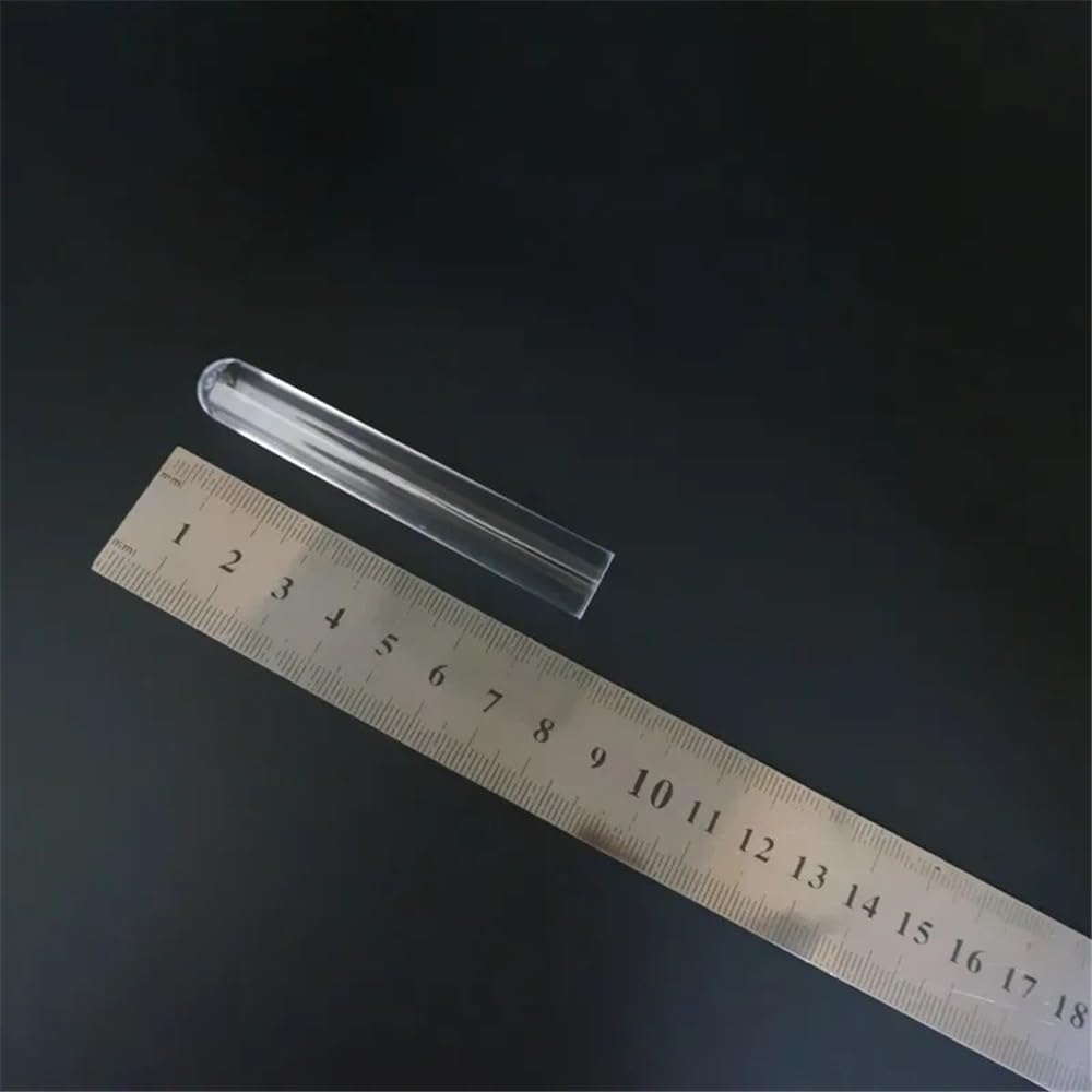 50 szt./100 szt. 12 x 75 mm laboratoryjne przezroczyste plastikowe rurki z korkami zatyczki probówka eksperyment laboratoryjny (300 szt.)