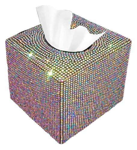 Dispensador de cubierta caja pañuelos multicolor para salón, baño y oficina