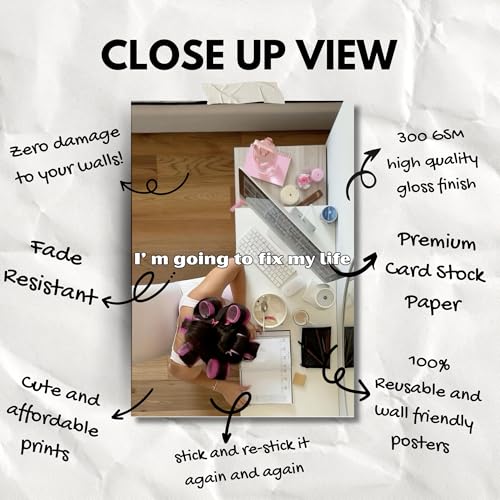 Image of Yellow Town India Main Character Grid Board - 21 Multi‑Sized Posters (A4 /A5 /A6) Wall‑Friendly Glue Sheet - Motivational Lifestyle Self‑Growth Wall Art (Vision Board 2026)