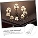 DOITOOL 2pcs Fan Light Pendant Ceiling Decorations Decorative Pull Chains for Ceiling Fans Home Light Decor